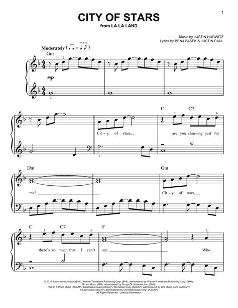 city of stars piano sheet pdf|Free City Of Stars by Ryan Gosling & Emma Stone sheet music.